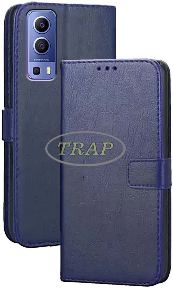 Blue_Artificial_Leather_Vivo_Y72_5G_Back_Cover