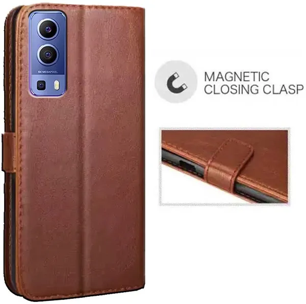 Brown_Artificial_Leather_Vivo_Y72_5G_Back_Cover