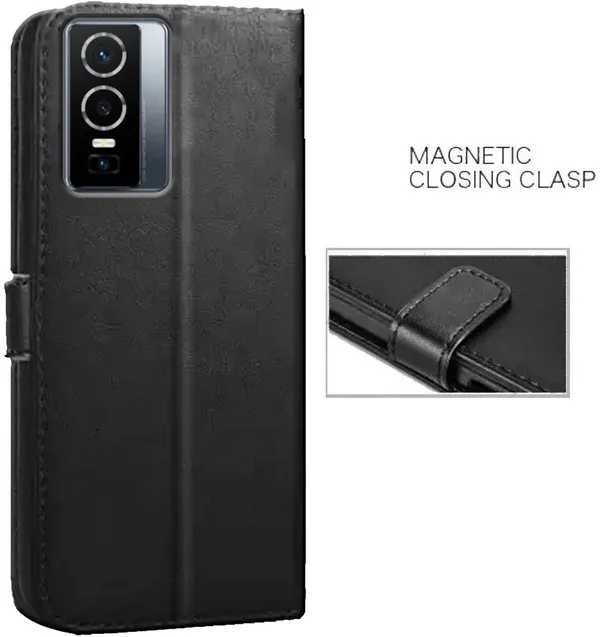 Black_Artificial_Leather_Vivo_Y76_5G_Back_Cover