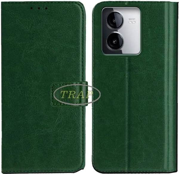 Green_Artificial_Leather_Vivo_Y78T_Back_Cover