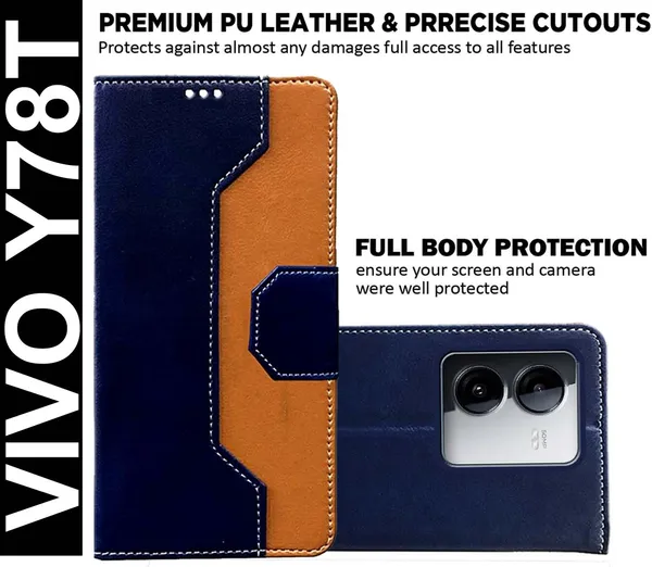 Multicolor_Artificial_Leather_Vivo_Y78T_Back_Cover