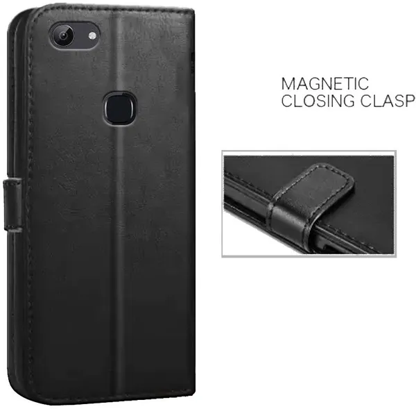 Black_Artificial_Leather_Vivo_Y83_Flip_Cover