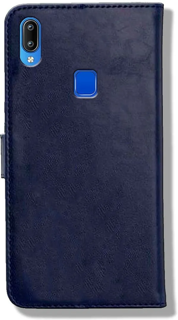 Blue_Leather_Vivo_Y95_Flip_Cover