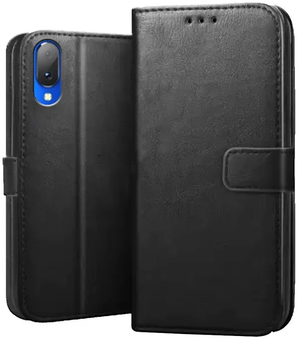 Black_Leather_Vivo_Y97_Flip_Cover
