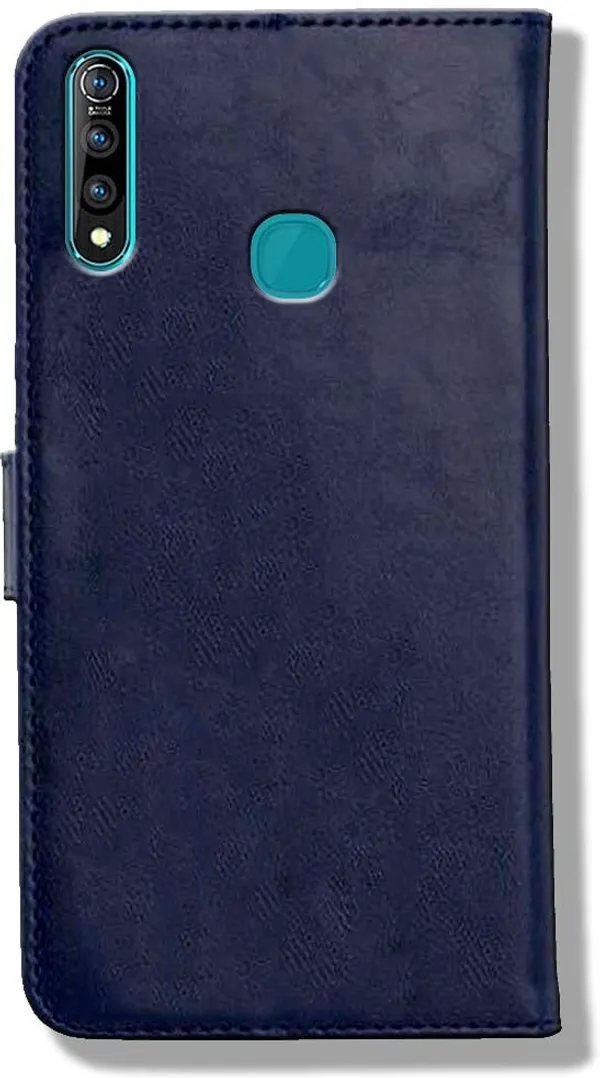 Blue_Leather_Vivo_Z1_Pro_Flip_Cover