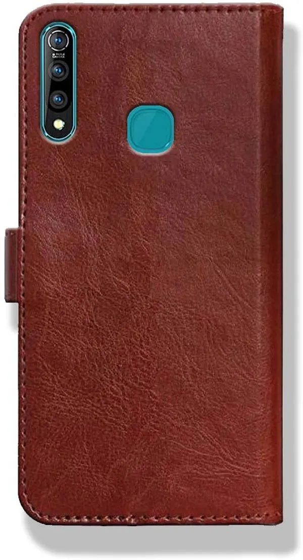 Brown_Leather_Vivo_Z1_Pro_Flip_Cover