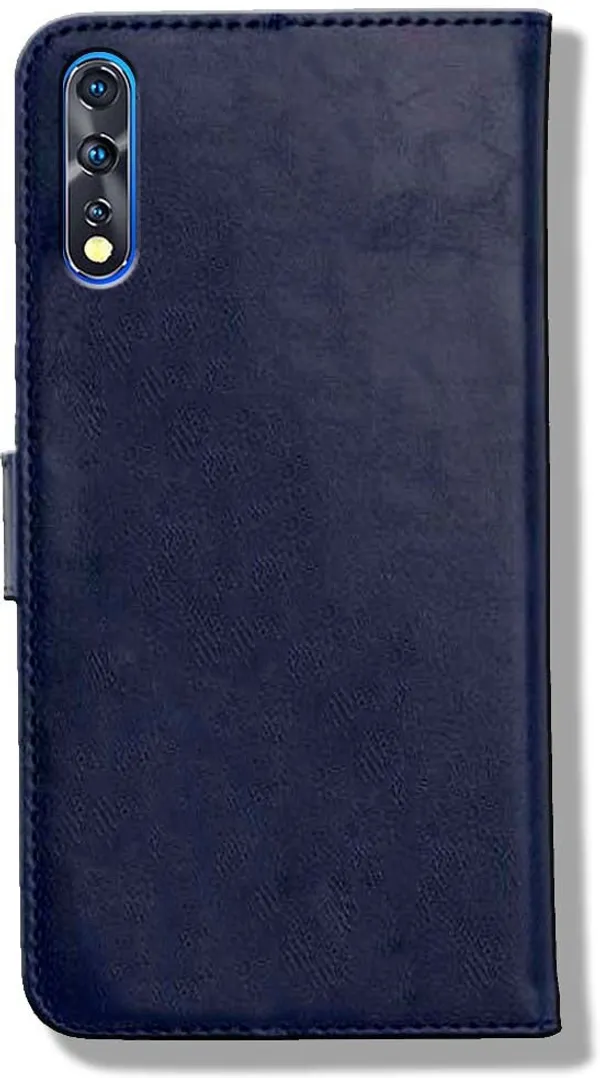 Blue_Leather_Vivo_Z1X_Flip_Cover