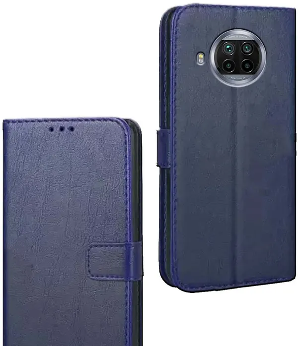 Blue_Artificial_Leather_Xiaomi_Mi_10i_Flip_Cover