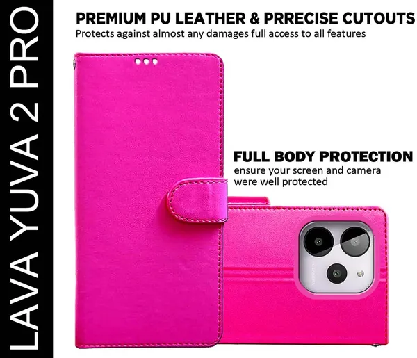 Pink_Artificial_Leather_Lava_Yuva_2_Pro_Back_Cover
