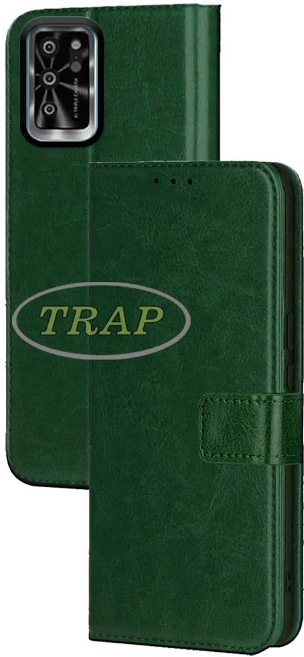 Green_Artificial_Leather_Lava_Yuva_Pro_Back_Cover