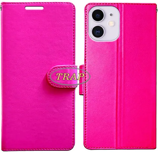 Pink_Artificial_Leather_Apple_Iphone_11_Back_Cover
