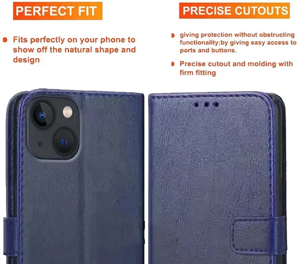 Blue_Artificial_Leather_Apple_iPhone_13_mini_Back_Cover