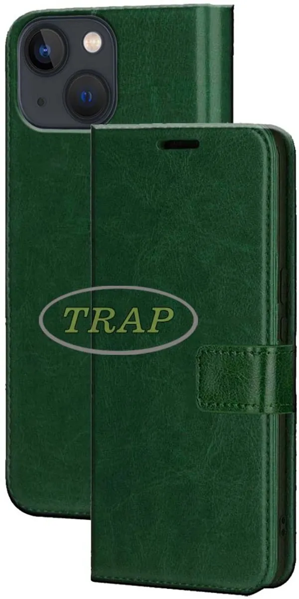 Green_Artificial_Leather_Apple_iPhone_13_mini_Back_Cover