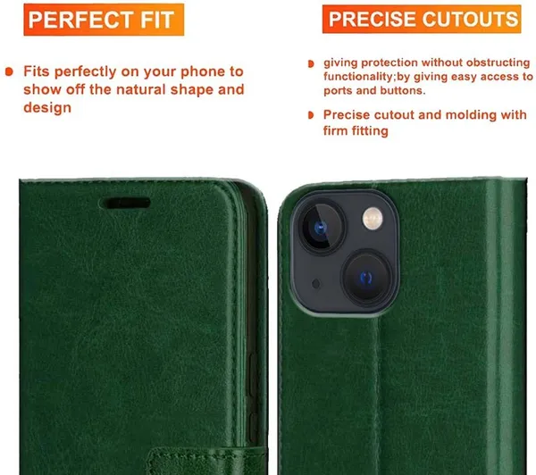 Green_Artificial_Leather_Apple_iPhone_13_mini_Back_Cover