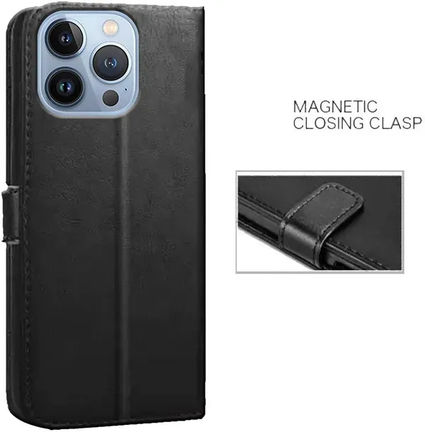 Black_Artificial_Leather_Apple_iPhone_13_Pro_Max_Back_Cover