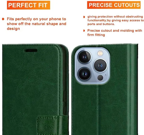 Green_Artificial_Leather_Apple_iPhone_13_Pro_Max_Back_Cover