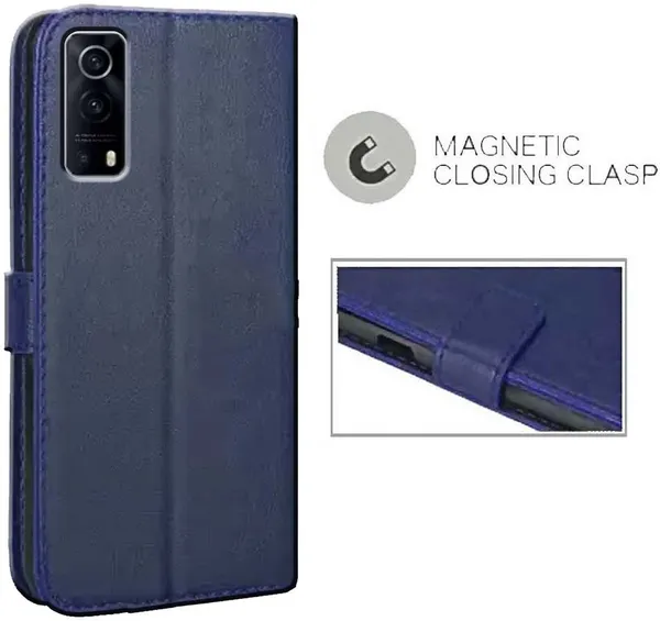 Blue_Artificial_Leather_iQ00_Z3_5G_Flip_Cover