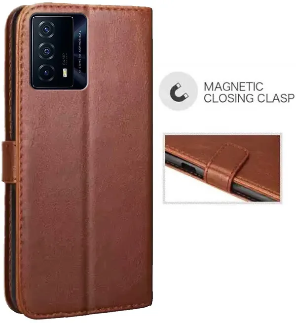 Brown_Artificial_Leather_Vivo_iQOO_Z5_Back_Cover