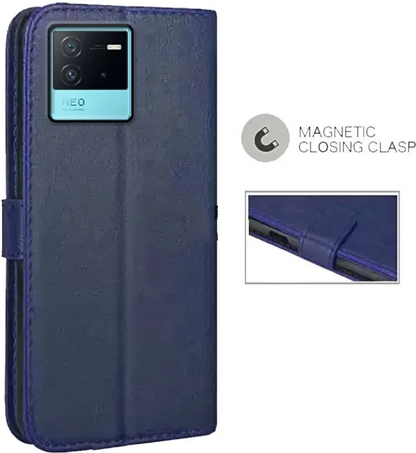 Blue_Artificial_Leather_iQOO_Neo_6_5G_Back_Cover