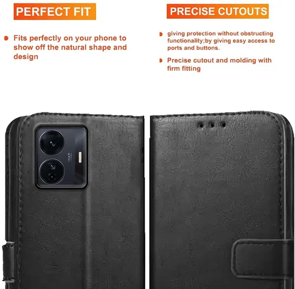Black_Artificial_Leather_iQOO_Z6_Pro_5G_Back_Cover