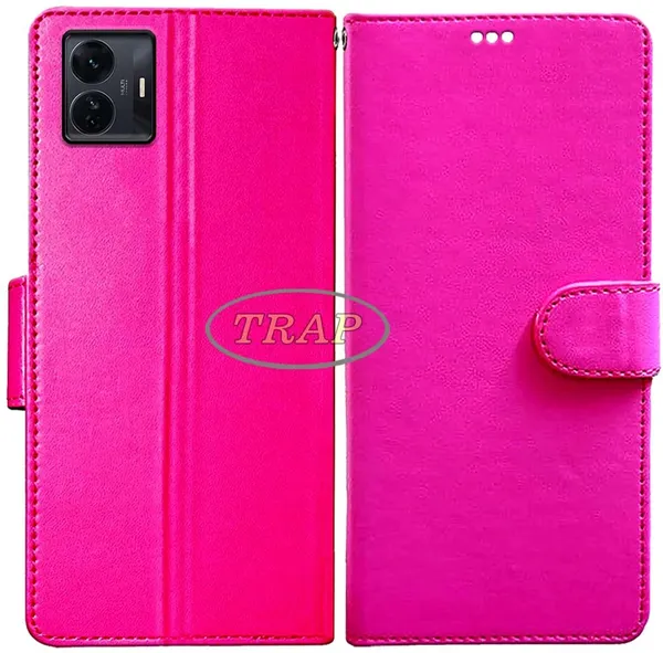 Pink_Artificial_Leather_iQOO_Z6_Pro_5G_Back_Cover