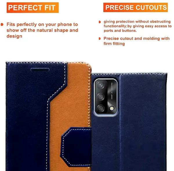 Multicolor_Artificial_Leather_Oppo_F19_Flip_Cover