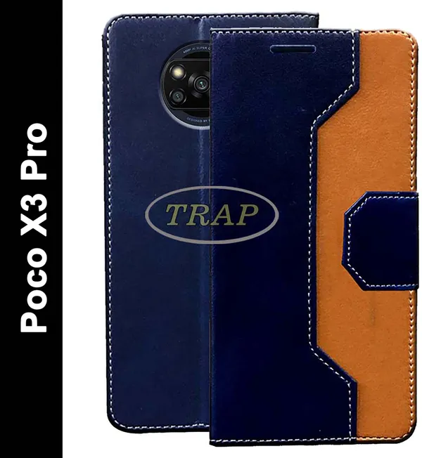 Multicolor_Artificial_Leather_Poco_X3_Pro_Flip_Cover