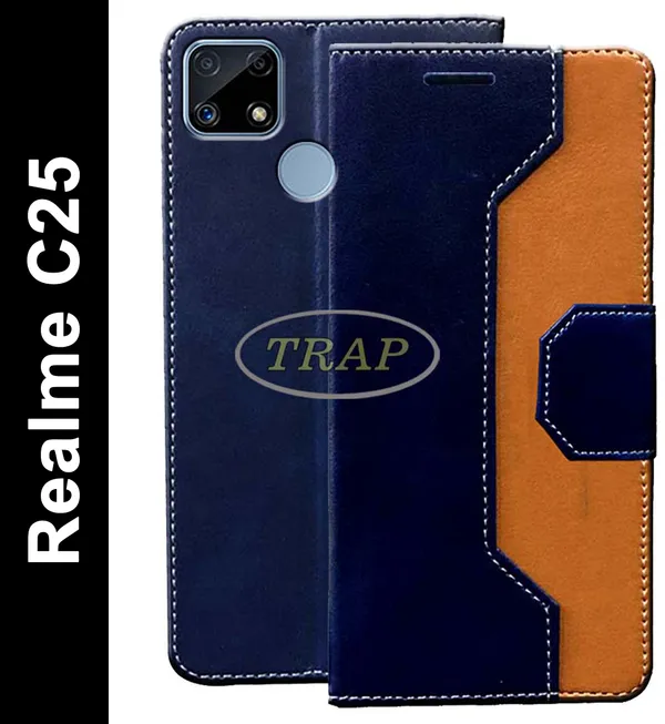 Multicolor_Artificial_Leather_Realme_C25_Flip_Cover