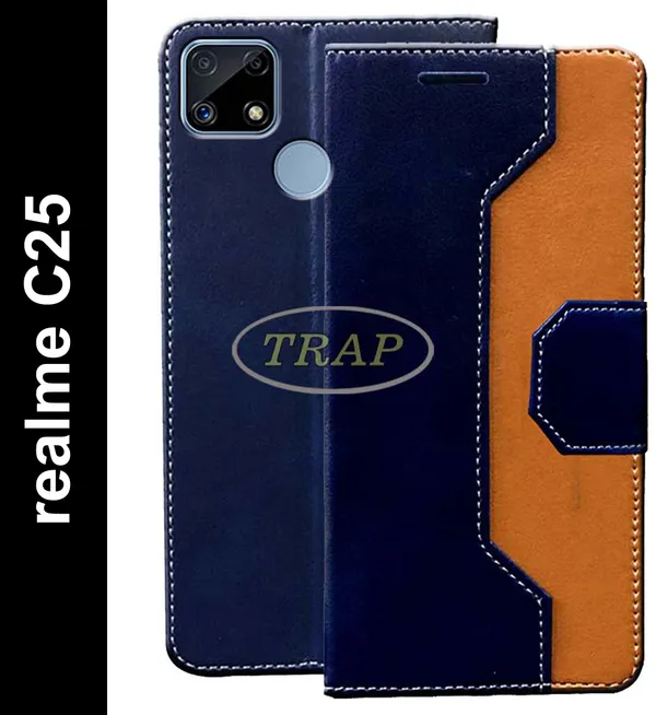 Multicolor_Artificial_Leather_Realme_C25_Flip_Cover