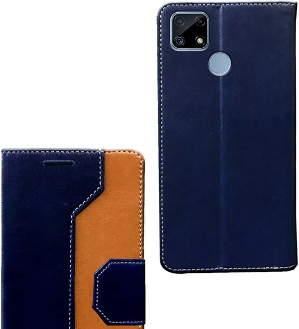 Multicolor_Artificial_Leather_Realme_C25_Flip_Cover