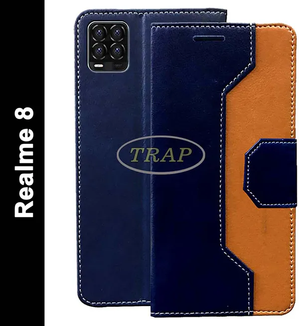 Multicolor_Artificial_Leather_Realme_8_Flip_Cover