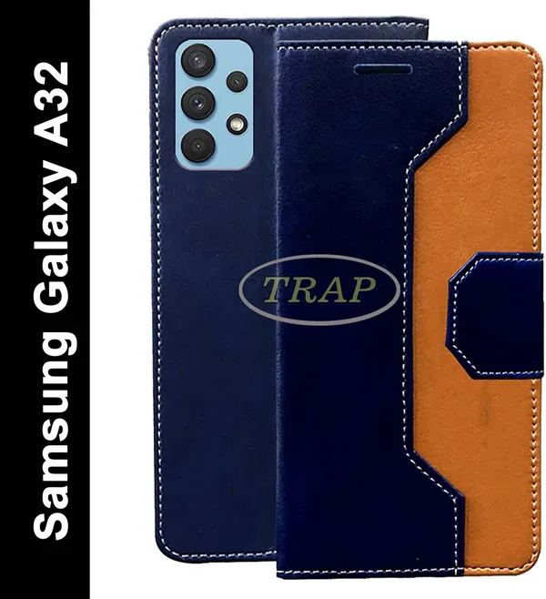 Multicolor_Artificial_Leather_Samsung_Galaxy_A32_Flip_Cover