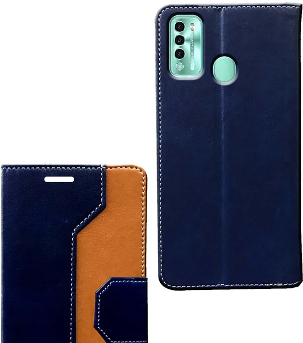 Multicolor_Artificial_Leather_Itel_Vision_2_Flip_Cover
