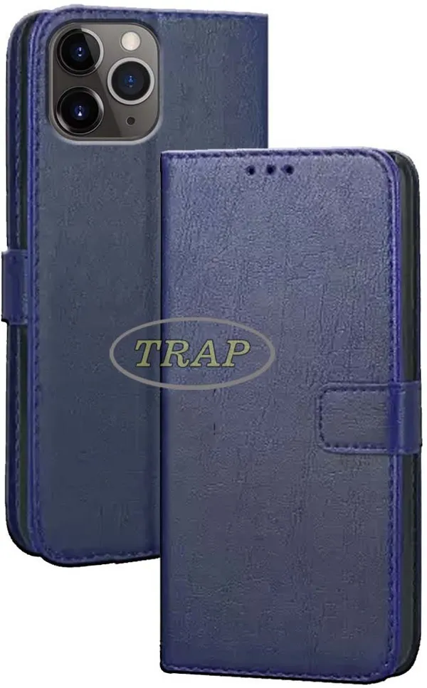 Blue_Artificial_Leather_Apple_iPhone_11_Pro_Max_Flip_Cover
