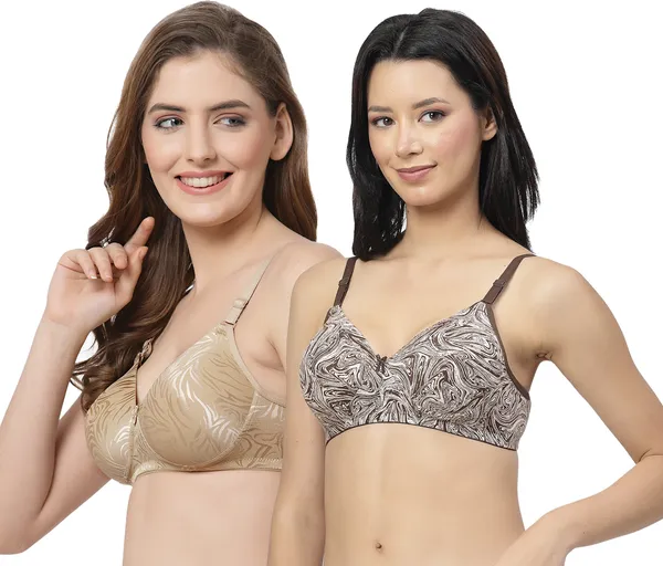 Gold_&_Brown_Cotton_Blend_Push-up_Bra_for_Women_Pack_of_2