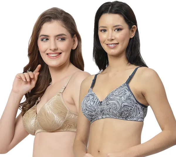 Gold_&_Grey_Cotton_Blend_Push-up_Bra_for_Women_Pack_of_2