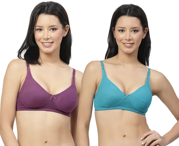 Purple_&_Blue_Cotton_Blend_T-Shirt_Bra_for_Women_Pack_of_2