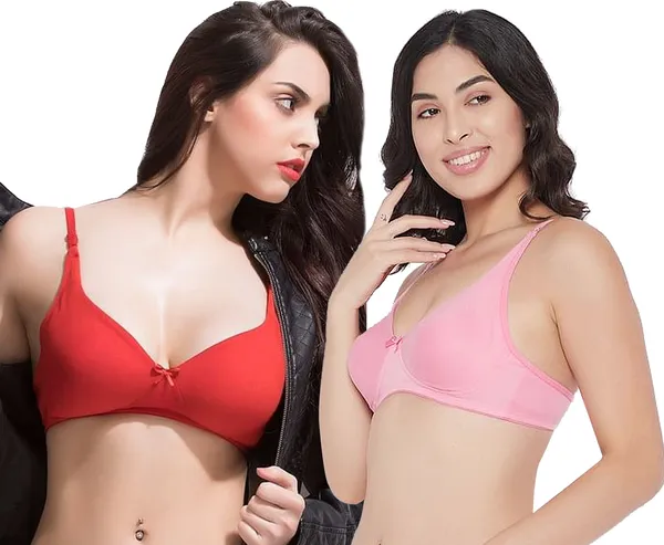 Red_&_Pink_Cotton_Blend_T-Shirt_Bra_for_Women_Pack_of_2