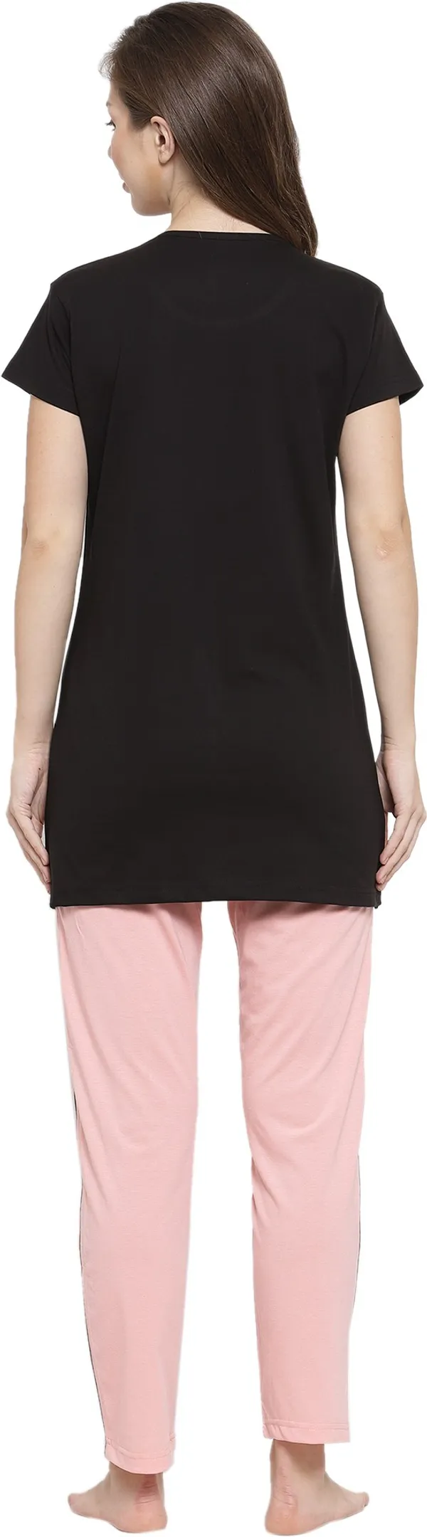 Black_&_Pink_Printed__Cotton_Blend_Top_&_Pyjama_Set