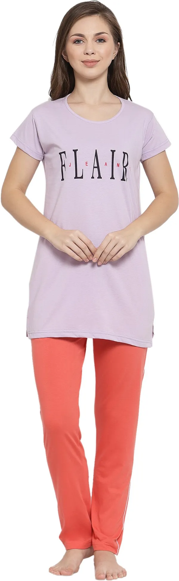Orange_&_Purple_Printed__Cotton_Blend_Top_&_Pyjama_Set