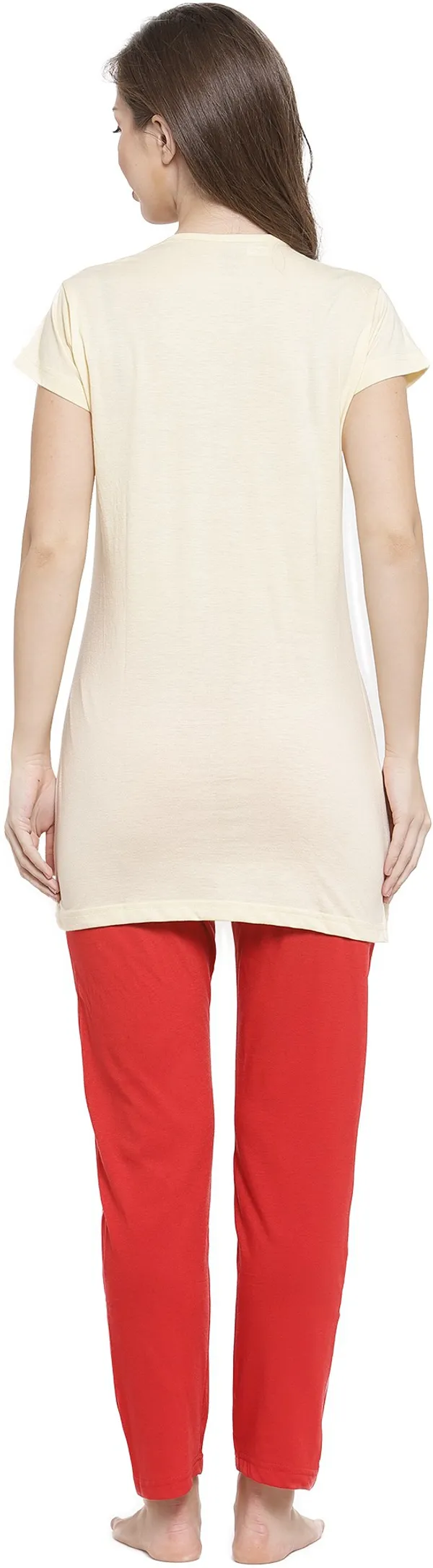 Yellow_&_Red_Printed__Cotton_Blend_Top_&_Pyjama_Set