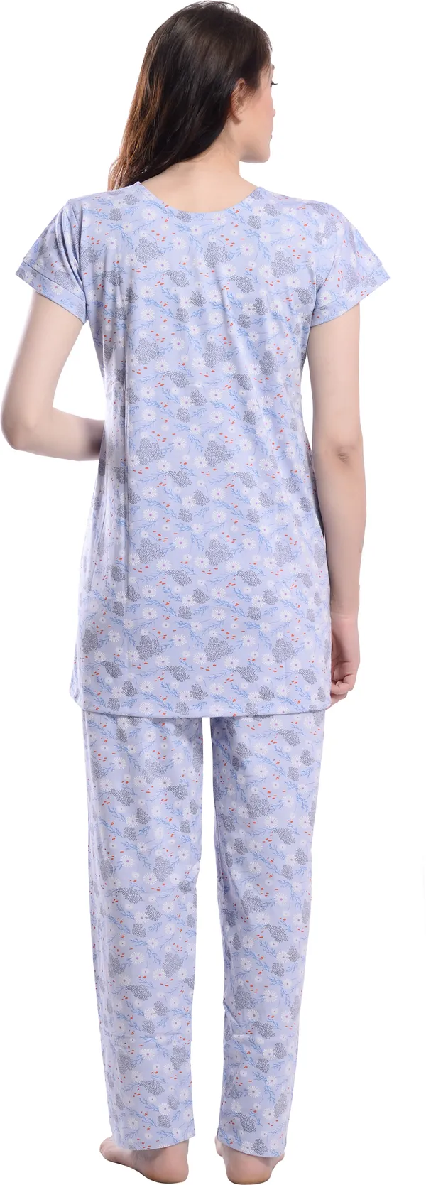 L.BLUE_Printed__Cotton_Blend_Night_Suit_Set