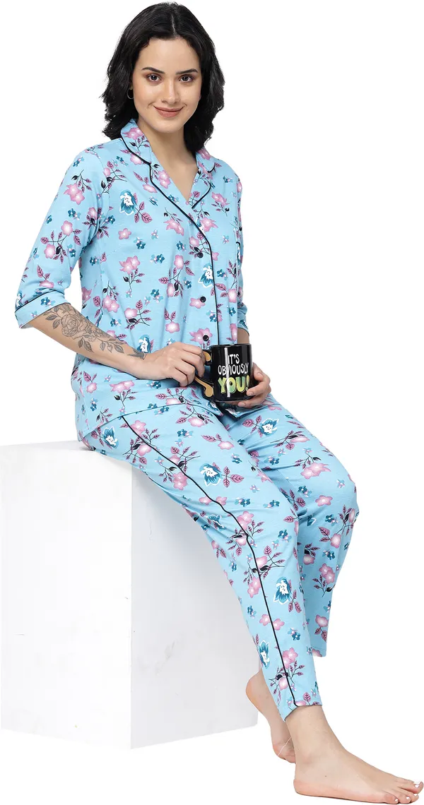 Blue_Printed__Cotton_Night_Suit_Set