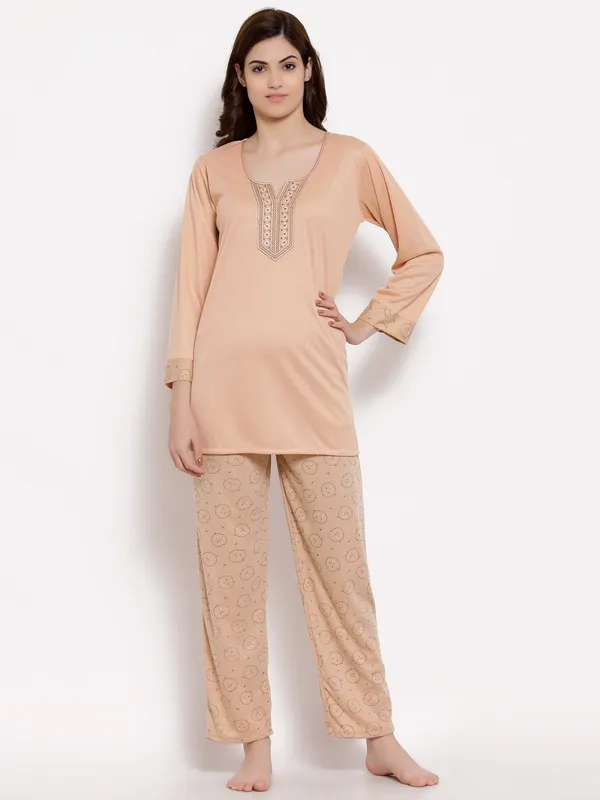 SKIN_Printed__Cotton_Top_&_Pyjama_Set