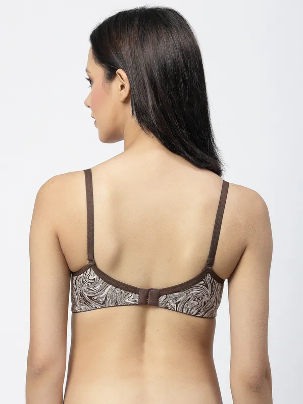 Brown_&_White_Elastane_Full_Coverage_Bra_for_Women_Pack_of_1