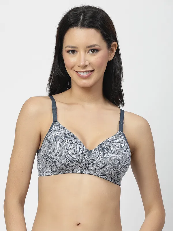 Grey_&_White_Elastane_Full_Coverage_Bra_for_Women_Pack_of_1