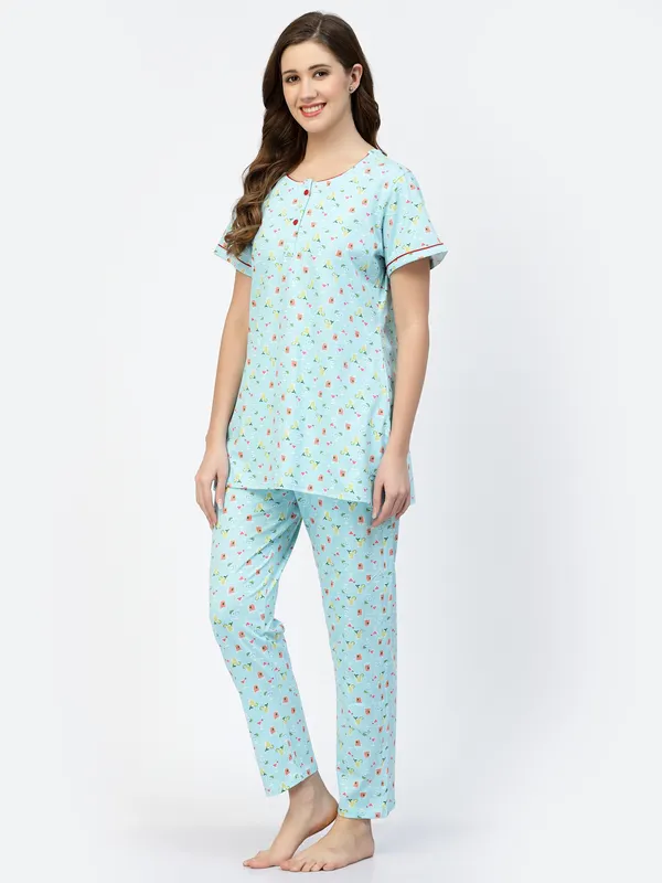 Sky_Blue_Printed__Cotton_Blend_Night_Suit_Set