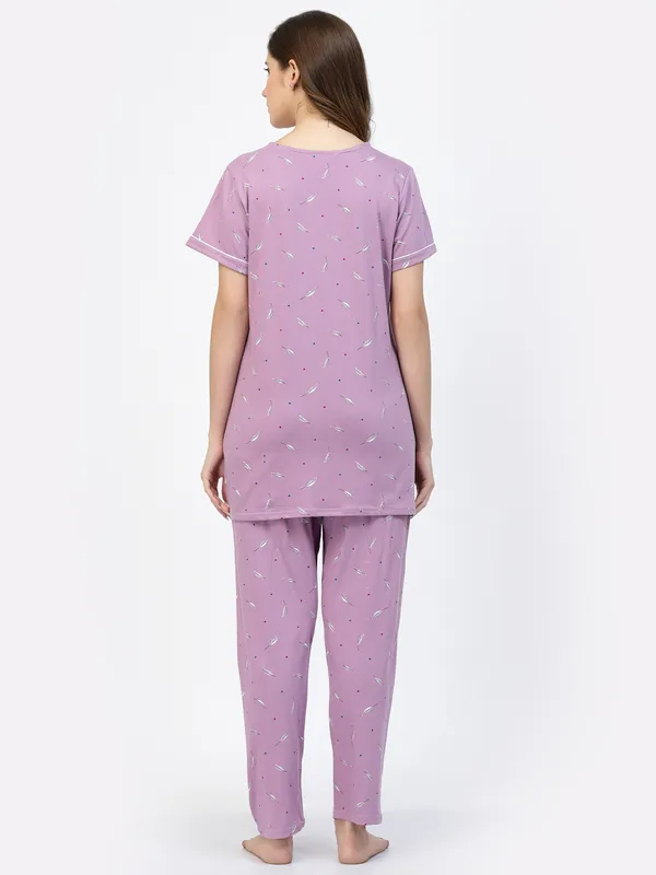Purple_Printed__Cotton_Blend_Night_Suit_Set
