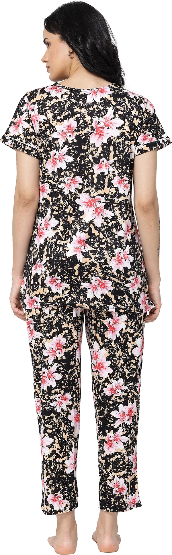 Multi_Floral_Print_Lycra_Blend_Night_Suit_Set