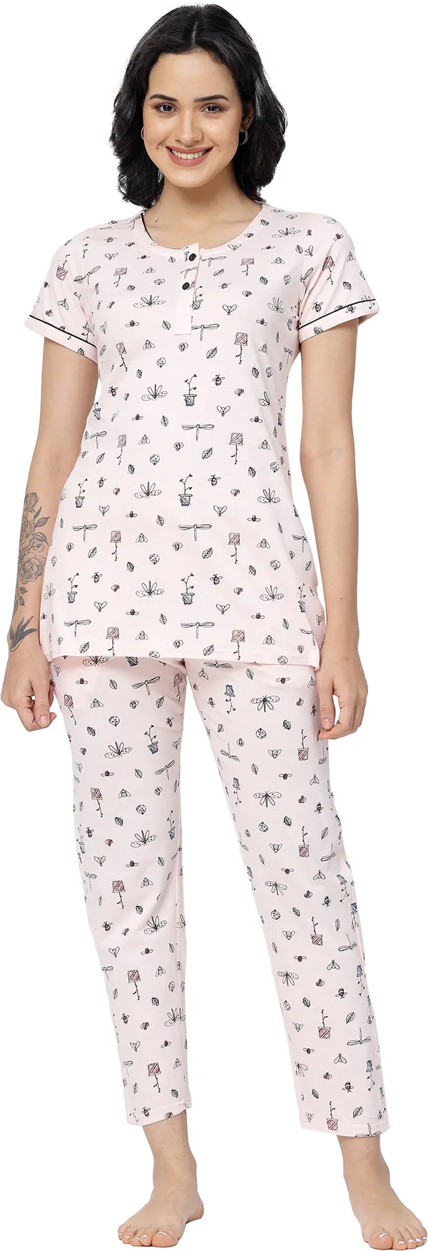 Light_Pink_Printed__Cotton_Night_Suit_Set